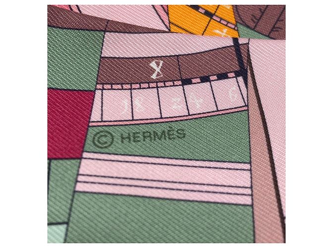 Hermès Pañuelo de seda Twilly Hermes Rosa - vista 4