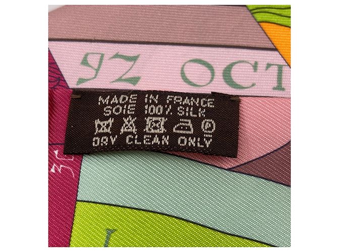 Hermès Pañuelo de seda Twilly Hermes Rosa - vista 5