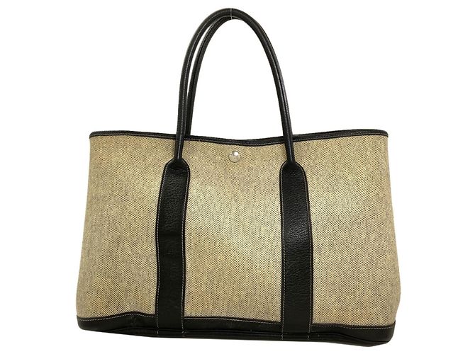 Hermès Borsa Hermes Garden Party PM Marrone - vista 2