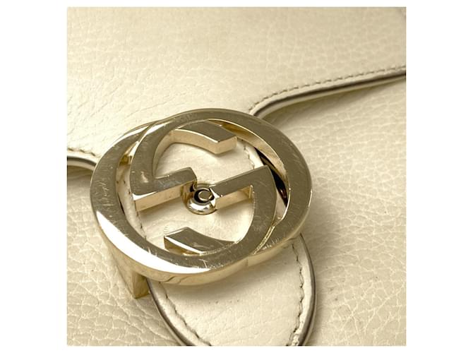 Borsa a Spalla Gucci Interlocking G Chain Crudo - vista 12