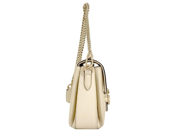 Borsa a Spalla Gucci Interlocking G Chain Crudo - vista 3