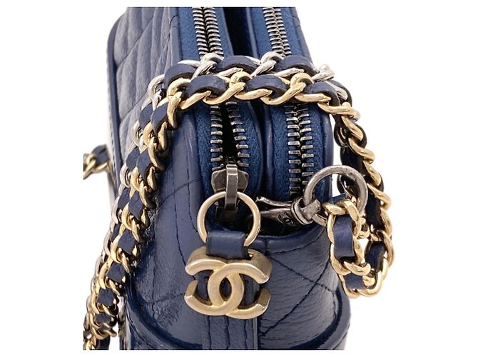 Borsa a tracolla Chanel Gabrielle Blu navy - vista 15