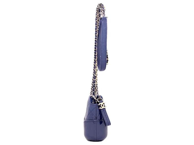Borsa a tracolla Chanel Gabrielle Blu navy - vista 3