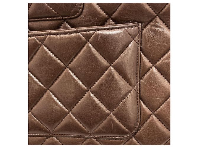 Borsa Tote Chanel Matelassé Marrone - vista 11