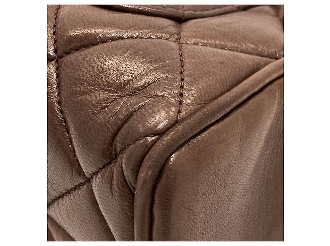 Borsa Tote Chanel Matelassé Marrone - vista 16