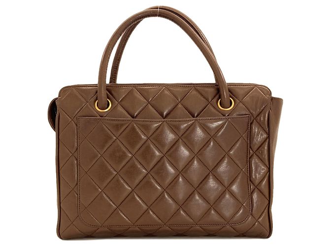 Borsa Tote Chanel Matelassé Marrone - vista 2