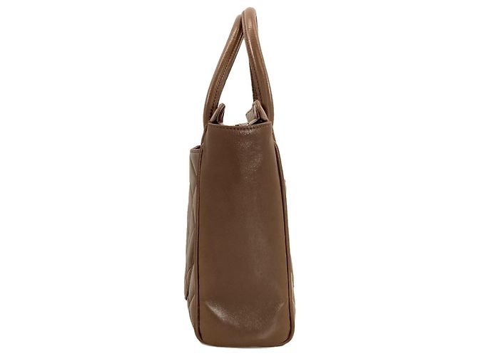 Borsa Tote Chanel Matelassé Marrone - vista 3