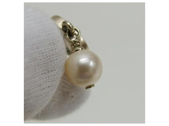 Orecchini Chanel Coco Mark Swing in perle sintetiche Bianco D'oro - vista 11