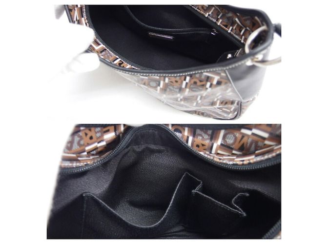 Borsa a tracolla stampata Salvatore Ferragamo Nero Multicolore Marrone scuro - vista 5
