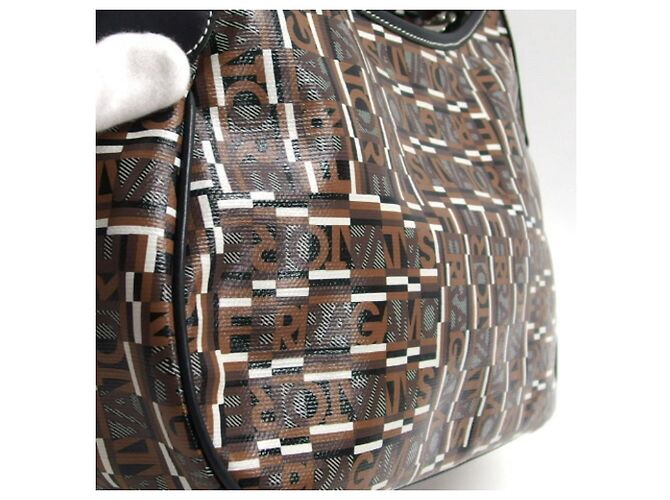 Borsa a tracolla stampata Salvatore Ferragamo Nero Multicolore Marrone scuro - vista 6