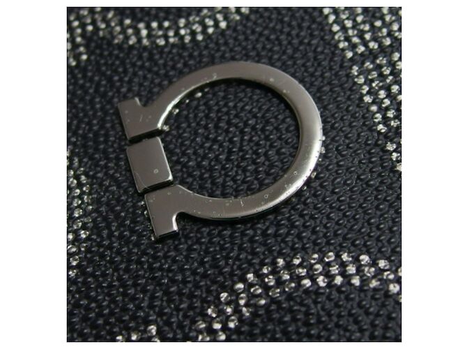 Borsa a tracolla Salvatore Ferragamo Gancini Nero - vista 10