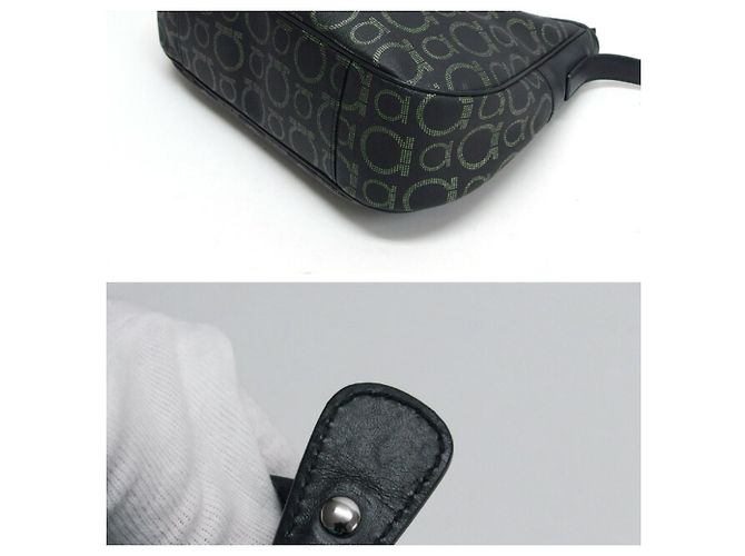 Borsa a tracolla Salvatore Ferragamo Gancini Nero - vista 4