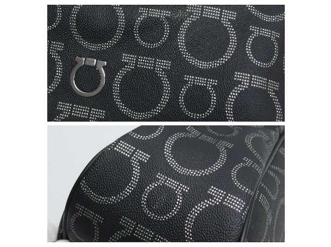 Borsa a tracolla Salvatore Ferragamo Gancini Nero - vista 7