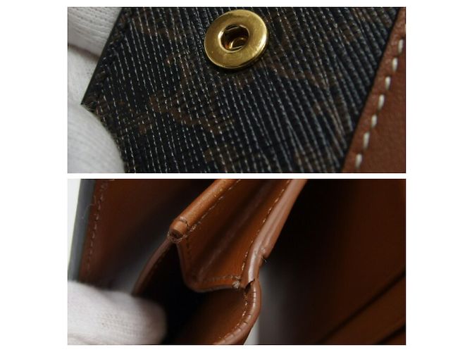 Céline Portafoglio piccolo trifold Celine Marrone Marrone scuro - vista 11