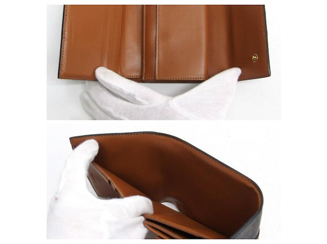 Céline Portafoglio piccolo trifold Celine Marrone Marrone scuro - vista 4