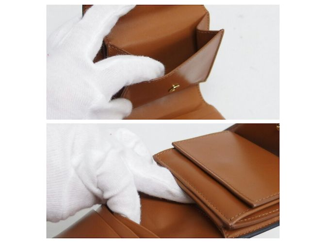 Céline Portafoglio piccolo trifold Celine Marrone Marrone scuro - vista 5