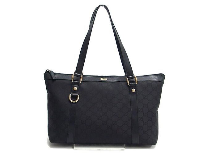 Gucci Abbey Medium Tote Bag Schwarz - Ansicht 2