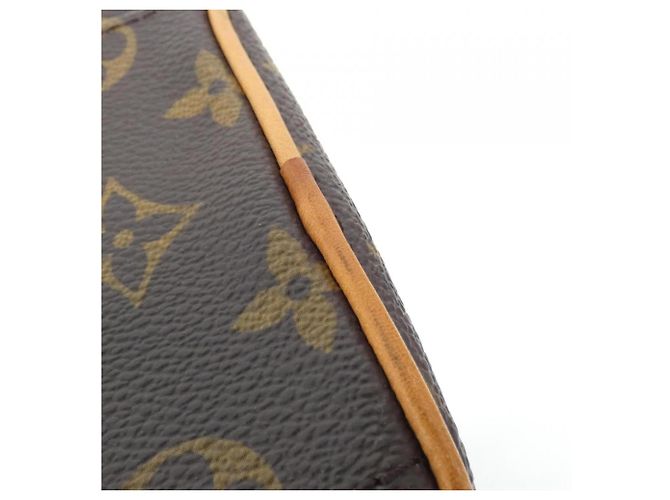 Borsa Louis Vuitton Monogram Manhattan PM Marrone Monogramma - vista 3