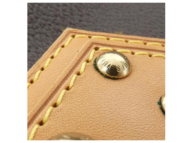 Borsa Louis Vuitton Monogram Manhattan PM Marrone Monogramma - vista 4