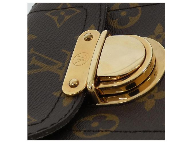 Borsa Louis Vuitton Monogram Manhattan PM Marrone Monogramma - vista 5