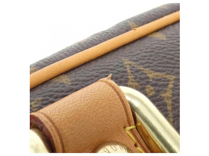 Borsa Louis Vuitton Monogram Manhattan PM Marrone Monogramma - vista 7