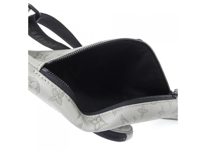 Borsa a tracolla Louis Vuitton Monogram Shadow Duo Sling Bag Nero Monogramma - vista 8