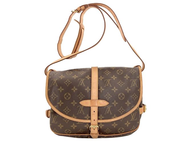 Borsa a Spalla Louis Vuitton Monogram Saumur 30 Monogramma - vista 2