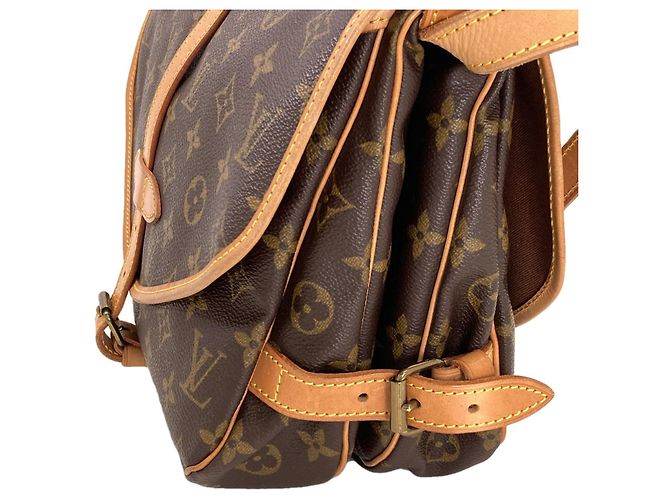 Louis Vuitton M42256 Saumur 30 Borsa a Spalla Monogramma - vista 11