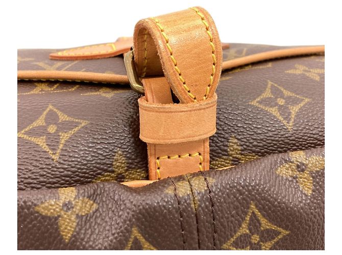 Louis Vuitton M42256 Saumur 30 Borsa a Spalla Monogramma - vista 12