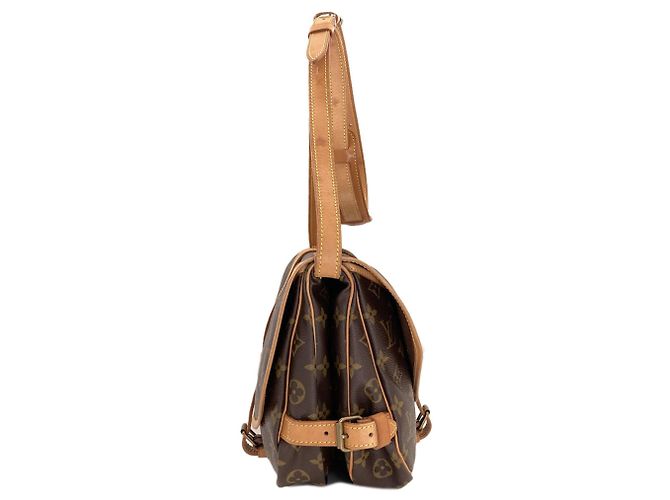 Louis Vuitton M42256 Saumur 30 Borsa a Spalla Monogramma - vista 3
