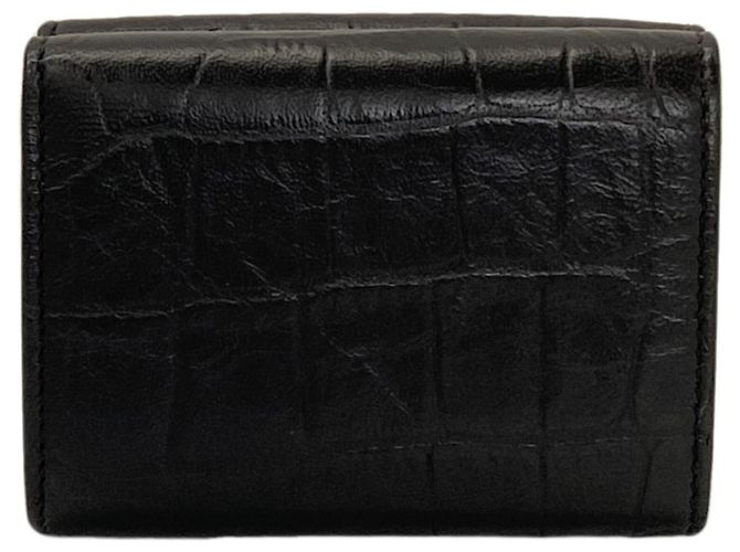 Saint Laurent Leder-Bifold-Geldbörse Schwarz - Ansicht 2