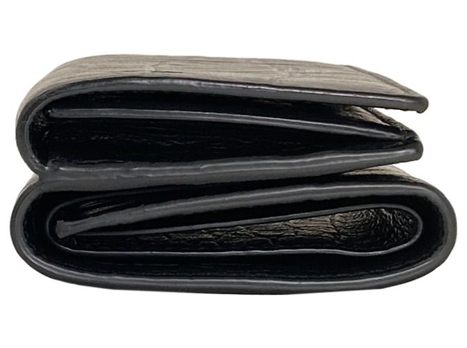 Saint Laurent Leder-Bifold-Geldbörse Schwarz - Ansicht 3