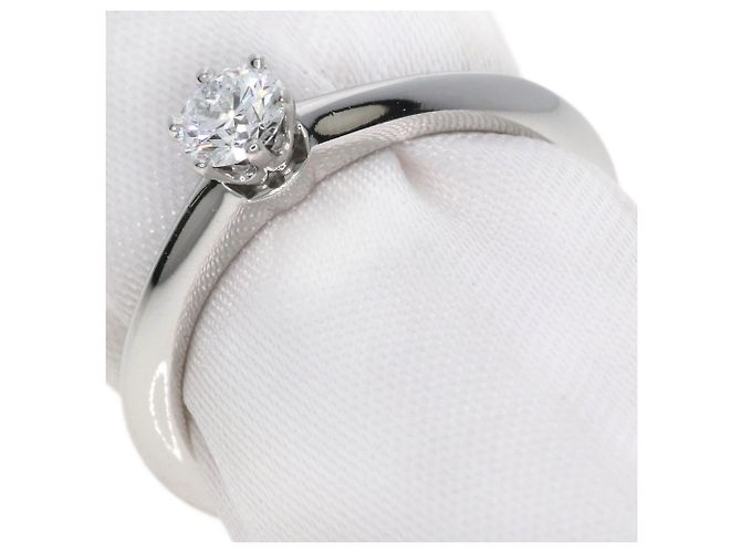Tiffany & Co. Solitärring aus Platin - Ansicht 2