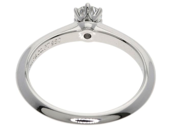 Tiffany & Co. Solitärring aus Platin - Ansicht 4