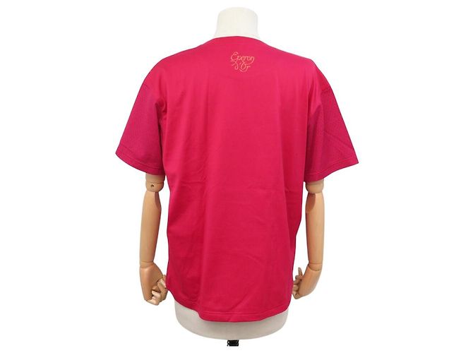 Hermès NUEVA CAMISETA MAXI HERMES EPERON D'OR 4H4644DB M 38 ALGODÓN ROSA ARÁNDANO TOP - vista 3