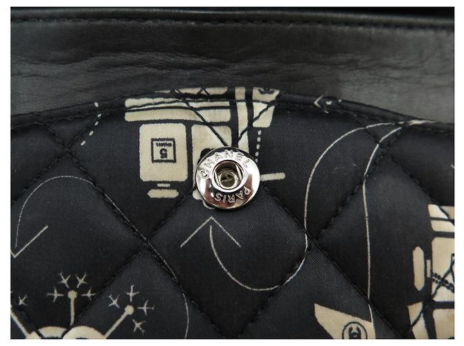 BORSA CHANEL TIMELESS CLASSIC MEDIUM AIRLINE A01112 A SPALLA Nero - vista 14