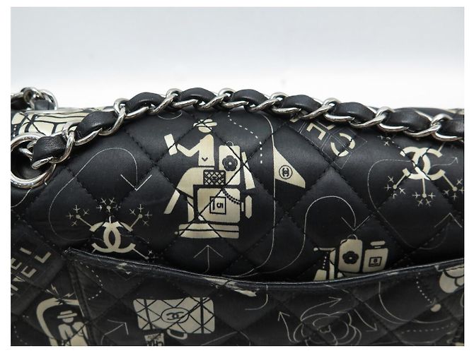 BORSA CHANEL TIMELESS CLASSIC MEDIUM AIRLINE A01112 A SPALLA Nero - vista 17