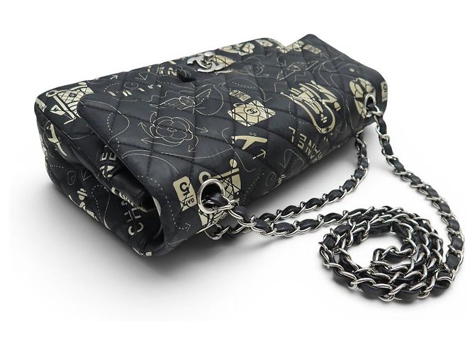 BORSA CHANEL TIMELESS CLASSIC MEDIUM AIRLINE A01112 A SPALLA Nero - vista 4