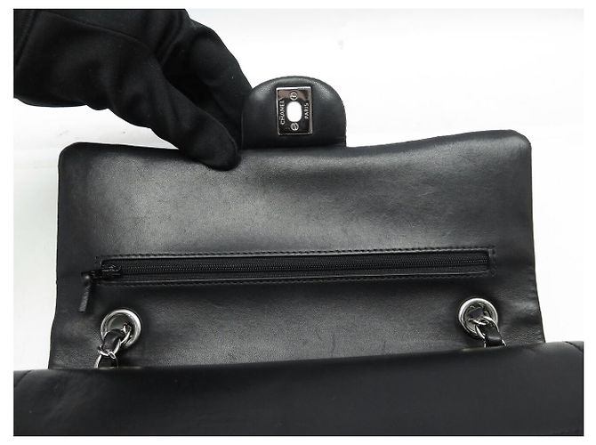 BORSA CHANEL TIMELESS CLASSIC MEDIUM AIRLINE A01112 A SPALLA Nero - vista 7