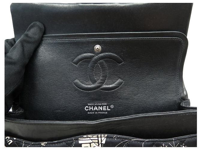 BORSA CHANEL TIMELESS CLASSIC MEDIUM AIRLINE A01112 A SPALLA Nero - vista 8