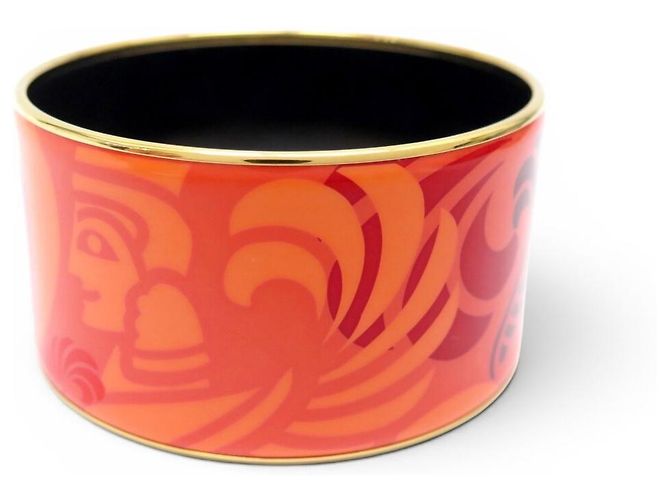 Autre Marque NEUF BRACELET MICHAELA FREY FREYWILLE CERCLE DIVA SPHINX EMAIL 18CM BANGLE Rouge - vue 2