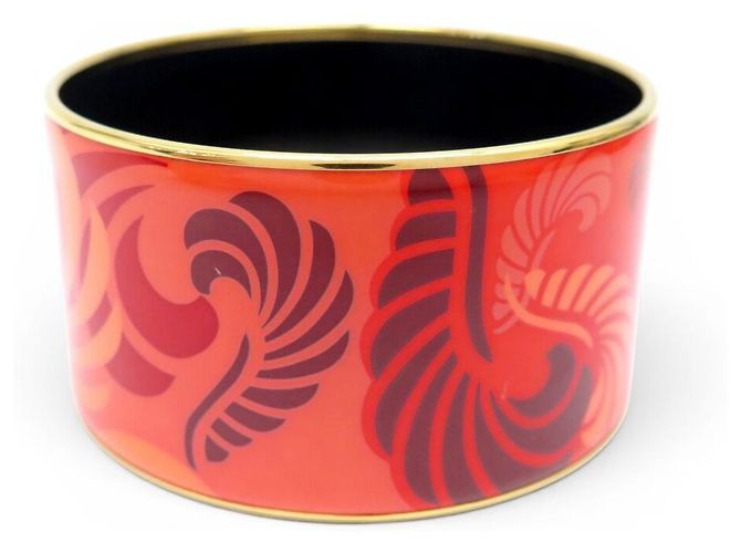 Autre Marque NEUF BRACELET MICHAELA FREY FREYWILLE CERCLE DIVA SPHINX EMAIL 18CM BANGLE Rouge - vue 3