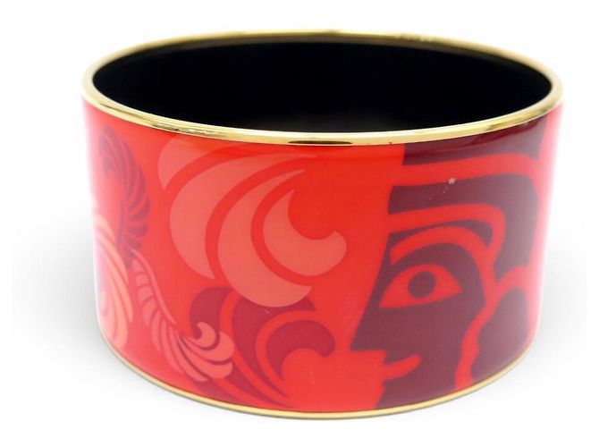 Autre Marque NEUF BRACELET MICHAELA FREY FREYWILLE CERCLE DIVA SPHINX EMAIL 18CM BANGLE Rouge - vue 4