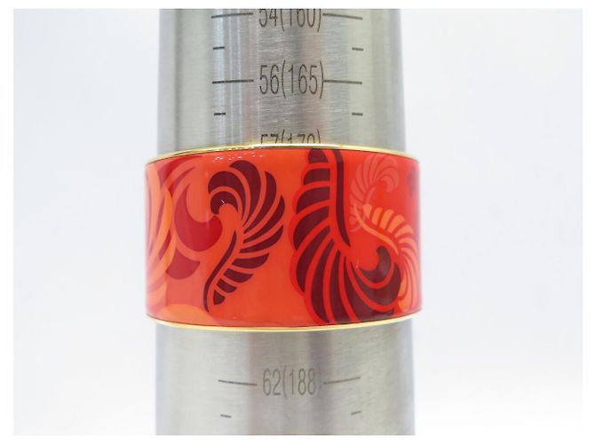 Autre Marque NEUF BRACELET MICHAELA FREY FREYWILLE CERCLE DIVA SPHINX EMAIL 18CM BANGLE Rouge - vue 9