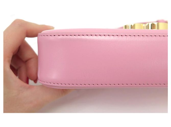 Céline NUOVA BORSA CELINE CLAUDE 194143BF4 PELLE DI VITELLO ROSA A SPALLA - vista 14