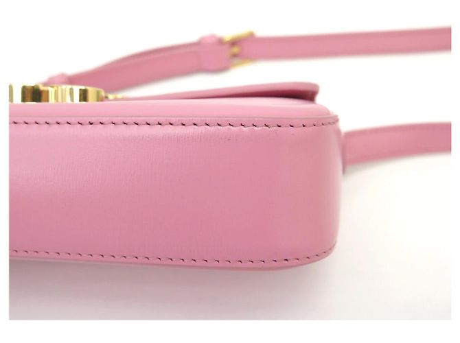 Céline NUOVA BORSA CELINE CLAUDE 194143BF4 PELLE DI VITELLO ROSA A SPALLA - vista 15
