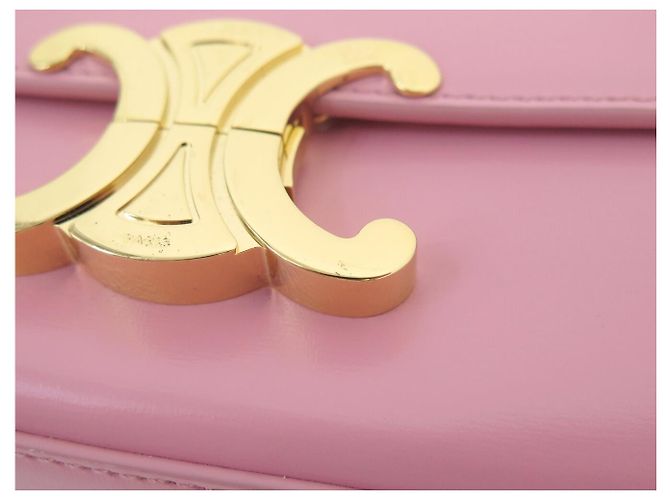 Céline NUOVA BORSA CELINE CLAUDE 194143BF4 PELLE DI VITELLO ROSA A SPALLA - vista 16