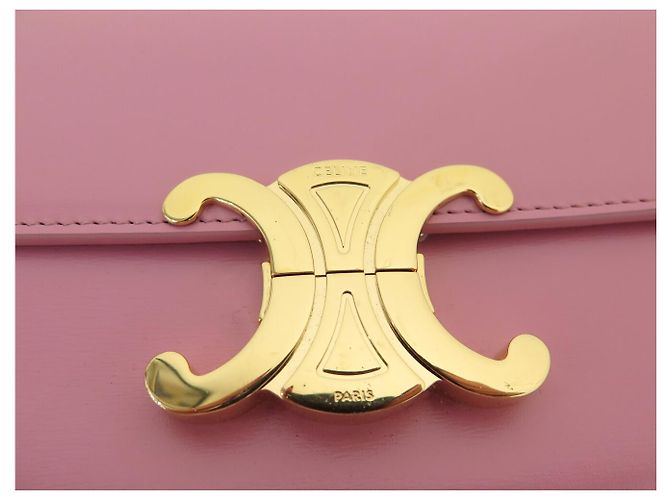 Céline NUOVA BORSA CELINE CLAUDE 194143BF4 PELLE DI VITELLO ROSA A SPALLA - vista 6