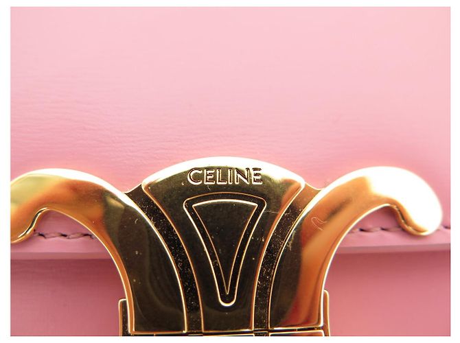 Céline NUOVA BORSA CELINE CLAUDE 194143BF4 PELLE DI VITELLO ROSA A SPALLA - vista 7