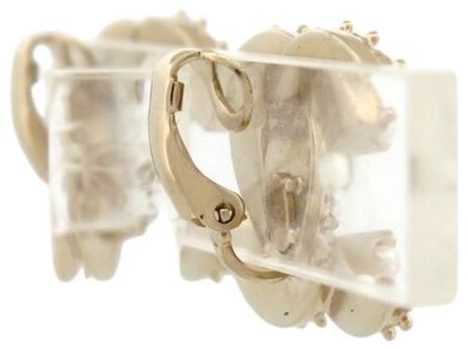 NUOVI ORECCHINI CHANEL LOGO CC & PERLE A64766 NEW GOLDEN EARRINGS D'oro - vista 4